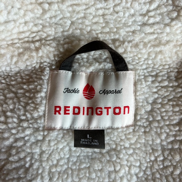 redington tackle apparel men’s large Berber lined brown quick dry vest utility - Picture 5 of 6